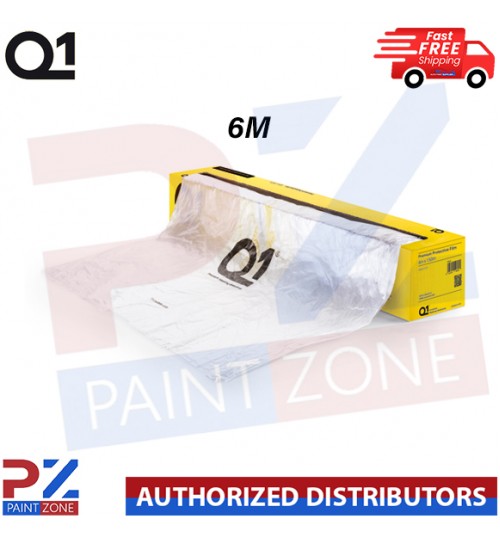 Q1 MASKING FILM SHEETING ROLL PREMIUM AUTOMOTIVE PAINT PROTECTON - 6M X 110M